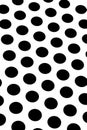 Black polka dots Royalty Free Stock Photo