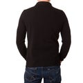 Black polo shirt with a long sleeve on a young man Royalty Free Stock Photo