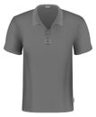 Black polo t-shirt realistic mockup. Fashion template