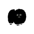 Black Pomeranian silhouette