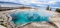 Black pool is a hot spring in West thumb Geyser Basin of Yellowstone National Park, Wyoming Royalty Free Stock Photo