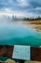 Black Pool - West Thumb Geyser Basin early morning Royalty Free Stock Photo