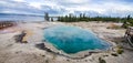 Black pool in west thumb Geyser Basin in Yellowstone National Park, Wyoming Royalty Free Stock Photo