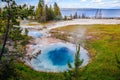 Black Pool in the West Thumb Geyser Basin of Yellowstone National Park Royalty Free Stock Photo