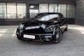 Black Porsche Panamera Turbo outside