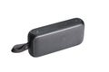 Black portable wireless Bluetooth speaker Royalty Free Stock Photo