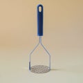 Black potato masher on background. Kitchenware. mashed potatoes Royalty Free Stock Photo