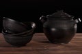 Black pottery Royalty Free Stock Photo