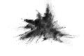 Black powder explosion. Royalty Free Stock Photo