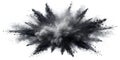 Black Powder Or Flour Explosion Isolated On White Background Royalty Free Stock Photo