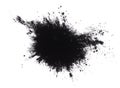 Black powder isolated. Royalty Free Stock Photo