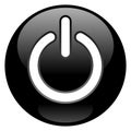 Black Power Button Royalty Free Stock Photo