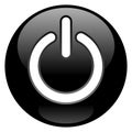 Black Power Button Royalty Free Stock Photo