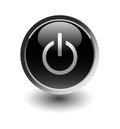 Black power button Royalty Free Stock Photo