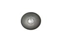 Black Power Button Isolated on White Background Royalty Free Stock Photo