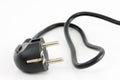 Black power plug Royalty Free Stock Photo
