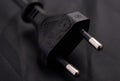 Black power plug Royalty Free Stock Photo