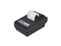 Black printer for fiscal cash register and check Royalty Free Stock Photo