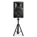 Professional Audio Speaker on Tripod Stand Isolated on White Background Royalty Free Stock Photo
