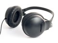 Black professional headphones Royalty Free Stock Photo