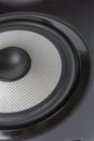 Black professional sound studio monitor