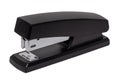 Black professional stapler isolated. Clipping path. Macro. Office supplies, stationery, sharpener and others Royalty Free Stock Photo