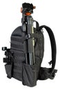 Black professional tactical molle black photo backpack with trip