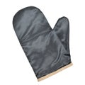 black protective glove on white background, kitchen mitten Royalty Free Stock Photo