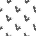 Black protective rubber gloves icon cartoon. Single tattoo icon from the big studio cartoon. Royalty Free Stock Photo