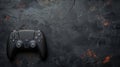 Black PS5 Controller on Dark Background Royalty Free Stock Photo