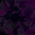 Black and purple paper hand drawn brush art. Background with s paper halftone engraving grunge line art