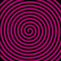 Black purple round abstract vortex hypnotic spiral wallpaper. Royalty Free Stock Photo