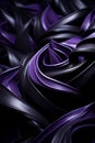 black and purple swirls on a black background