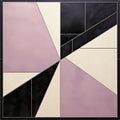 Black, Purple, And White Tiled Wall Art Inspired By Gary Hume