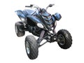 Black quadbike atv isolated over white Royalty Free Stock Photo