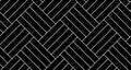 Black quadruple herringbone parquet floor seamless pattern with diagonal panels Royalty Free Stock Photo