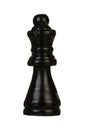 Black queen, chess piece isolated Royalty Free Stock Photo