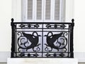 Black railings Royalty Free Stock Photo