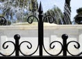 Black railings Royalty Free Stock Photo