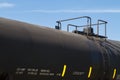 Black Railroad Tanker Car Close Up