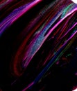 black and rainbow Abstract colorful Long Exposure Sparkly Lights Background and beautiful Royalty Free Stock Photo