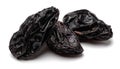 Black raisin isolated on white Royalty Free Stock Photo