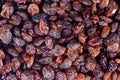 Black raisins texture Royalty Free Stock Photo