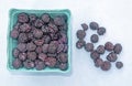 fresh picked Summer Black raspberries Royalty Free Stock Photo