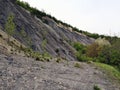 Black Ravine - Rapa Neagra - monument of nature and geological site Royalty Free Stock Photo