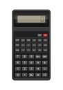 Black realistic calculator isolated at white background Royalty Free Stock Photo