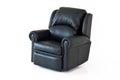 Black reclining leather chair Royalty Free Stock Photo