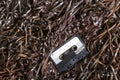 Blank Recordable Audio Cassette on Magnetic Tape Royalty Free Stock Photo