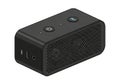 Ectangular Bluetooth speaker featuring a perforated front grille for Royalty Free Stock Photo