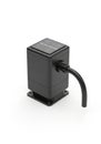Black rectangular device with a solar panel on the top surface Royalty Free Stock Photo